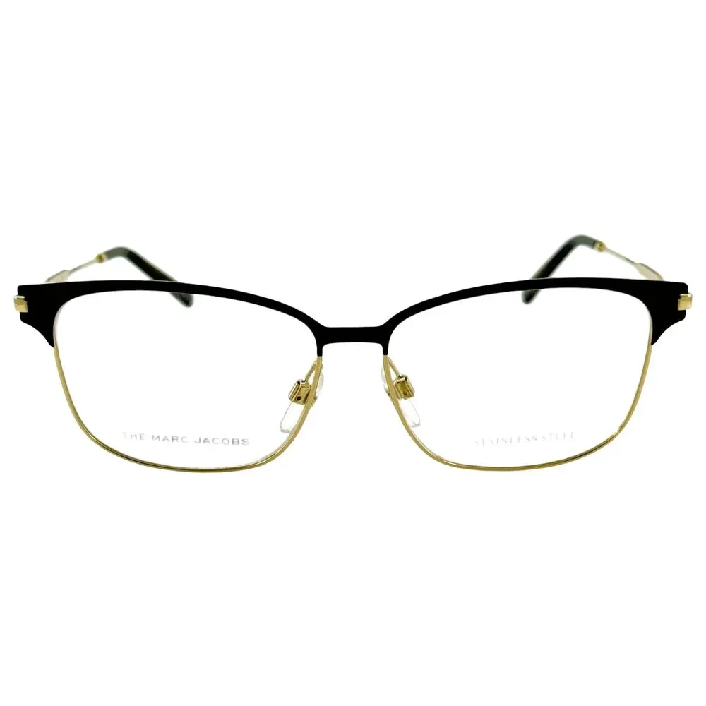 Marc Jacobs Marc 535  Womens Metal Eyeglass Frame 2M2 Black Gold 54-13 Stainless